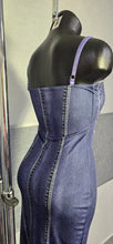 Cargar imagen en el visor de la galería, Vestido Lycra Efecto Vaquero
