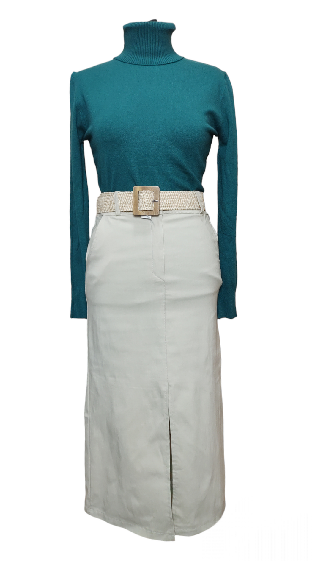 Falda Larga Elástica Moda