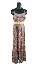 Cargar imagen en el visor de la galería, Vestido Estampado Botanico Tirantes
