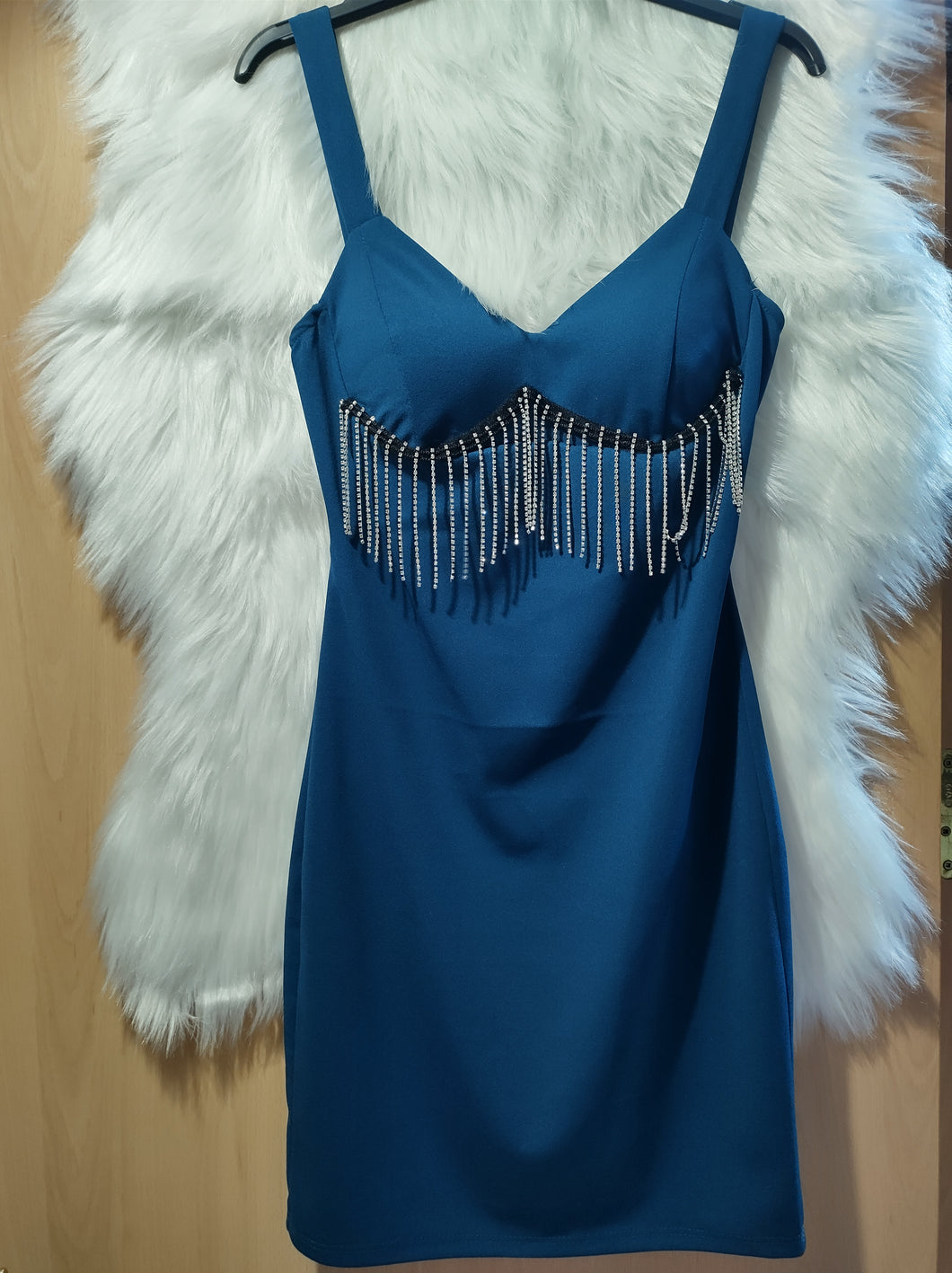 Vestido Flecos Brillo