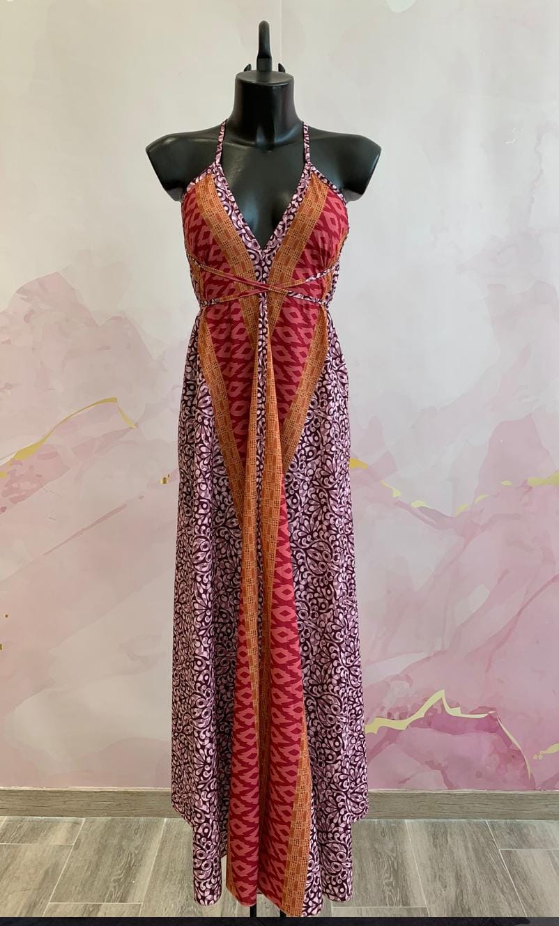 Vestido Print Espalda Descubierta