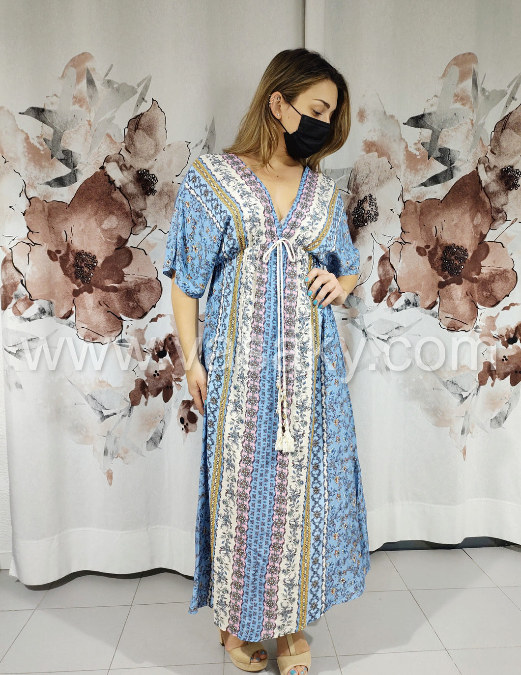 Vestido Manga Japonesa Estampado